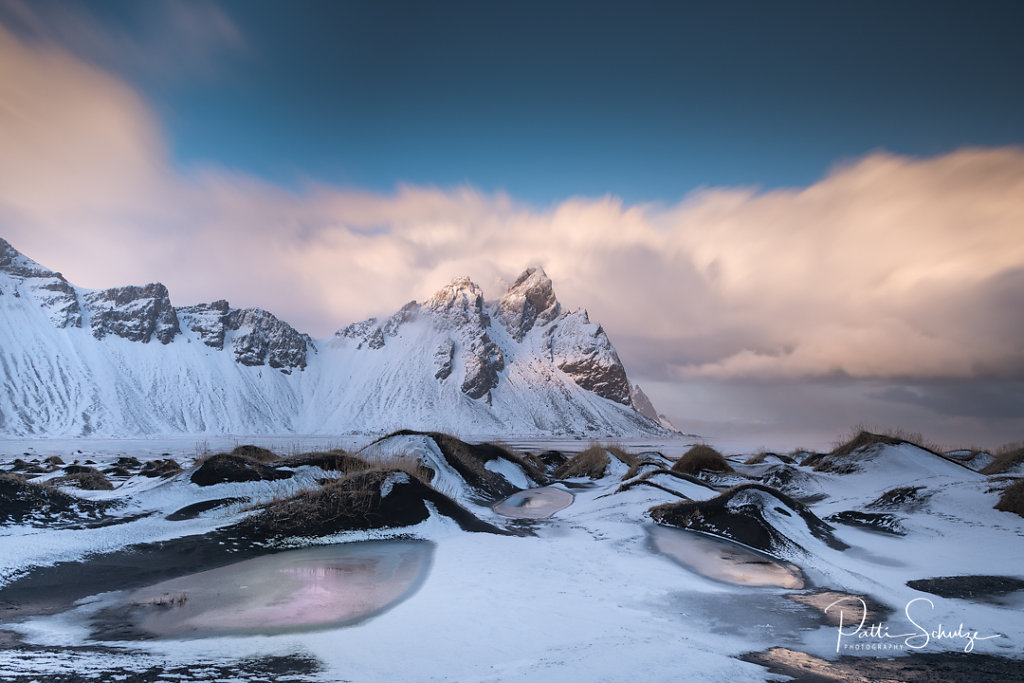 Vestrahorn and Ice Puddles